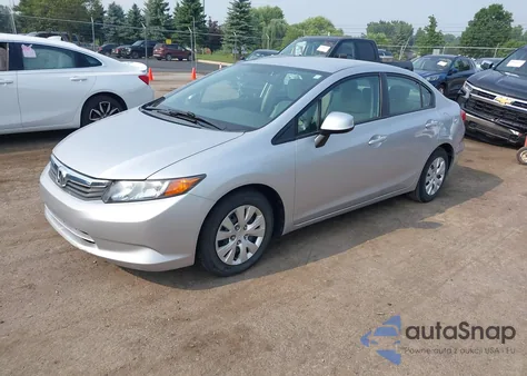 2012 Honda Civic Lx from USA, damaged, VIN 19XFB2F5XCE372783